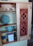 Hand Carved Hops Wall Cabinet 5 small