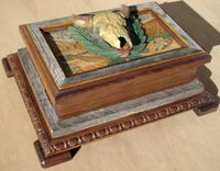 Buffalo Skull Carved Box 1 small
