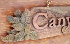 Customized Hand Carved Wooden Sign 2 small