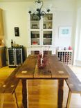 Trinity Beam Dining Table & Bench Set 2 small