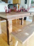 Trinity Beam Dining Table & Bench Set 4 small