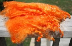 Hand Dyed Lincoln Wool Locks 4 small
