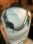 Black And Olive Statement Necklace 1 small