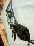 Black And Olive Statement Necklace 2 small