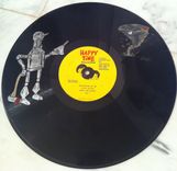 Upcycled Hand Painted Vintage Vinyl Record - Wizard Of Oz 1 small