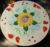 Upcycled Hand Painted Vinyl Record 1 small