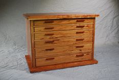 Black Cherry Six Drawer Jewelry Chest #1 2 small