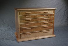 Birds Eye Maple Six Drawer Jewelry Chest #1 1 small