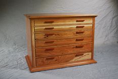 American Black Cherry Six Drawer Jewelry Chest #2 1 small