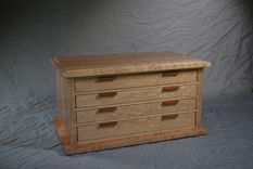 Solid Birdseye Maple 4 Drawer Jewelry Box 1 small