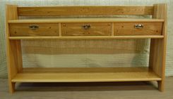 Solid White Oak Sideboard With Floral Inlay 1 small