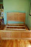 Curly Cherry Queen Bed, Shaker Style 2 small