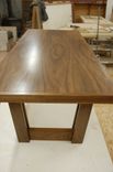 Modern Walnut Bench With Original Trestle Base 1 small