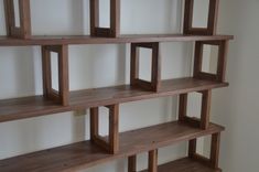 Walnut Bookcase, Modern And Modular 5 small