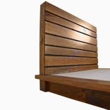 Modern Slatted Platform Bed With Steel Highlights 1 small