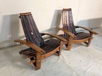Wine Barrel Stave Adirondack Chairs 4 small