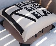 Recycled Bicycle Inner Tube And Wool Oversized Floor Pillows 2 small