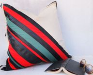 Recycled Bicycle Inner Tube And Wool Oversized Floor Pillows 3 small