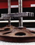 Salvaged Bulldozer Drive Wheel Cover Bar Stool Set 4 small