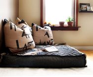 Organic Buckwheat Oversized Floor Cushion 1 small