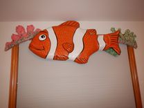 Ocean Themed Child's Room With Clam Shell Bed & Clownfish Valance 2 small