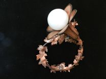 Copper Wall Flower Globe Light 3 small