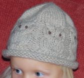 Owl Hat - Hand Knitted Owl Hat - 1 small