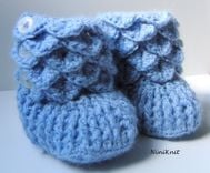 Booties - Cashmere Baby Booties - Hand Crochet 4 small