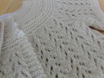 Christening Cashmere Sweater Set - Sweater, Hat And Booties 2 small
