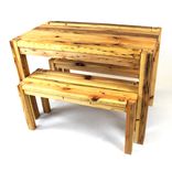 Reclaimed Heart Pine Farm Table 1 small