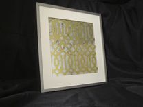 Fine Art & Gifts. Handcrafted 23.5k Gold, Silver, Copper Leaf -Verre Eglomise & Antiqued Mirror. 3 small