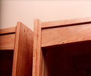 Twin Wall Hung Display Cabinets - Cherry 3 small