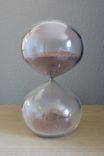 Custom Hand Blown Glass Hourglass. 1 small