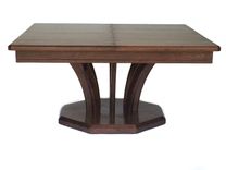 Contemporary Walnut Pedestal Table 2 small