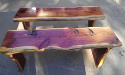 Live Edge Cedar Benches 1 small