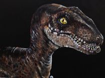 Fun Dinosaur Themed Acrylic Painting 1 small