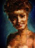 Pop Culture Pixel Art Acrylic Painting 1 small