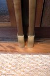 Mahogany Brass Tinted Lacquer Shelving Cabinetry Casework 6 small