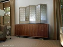 Walnut Brass Bronze Console Credenza Limed Walnut Screen 1 small