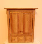 Country Oak Three Drawer Spice/Medicine Cabinet 2 small