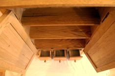 Country Oak Three Drawer Spice/Medicine Cabinet 3 small