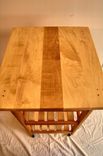 Hard Maple And Cherry Rolling Kitchen Cart 3 small