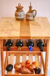 Hard Maple And Cherry Rolling Kitchen Cart 5 small