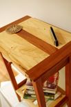 Shaker Style Mahogany And Maple Nightstand With Drawer And Shelf 2 small