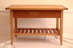 Cherry Shaker Style Coffee Table With Drawer And Shelf 1 small