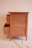 Oak Shaker Style Two Drawer Nightstand 2 small