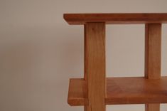 Cherry Asian Side Table With Shelf 4 small