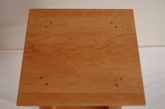 Cherry Asian Side Table With Shelf 6 small