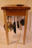 Kitchen Chopping Block With Pot Hooks 1 small