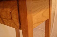 Cherry Shaker Style Nightstand / End Table With Drawer And Shelf 3 small